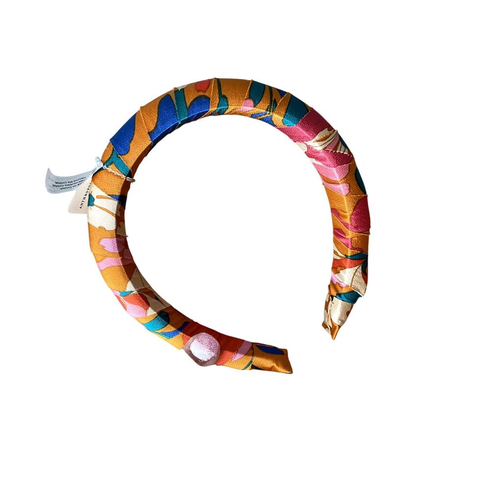NWT Anthropologie Puffy Colorful Fun Headband Hair Accessories